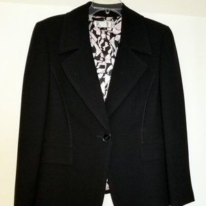 Tahari Black Business Suit Coat Separate Size 14P Petite
